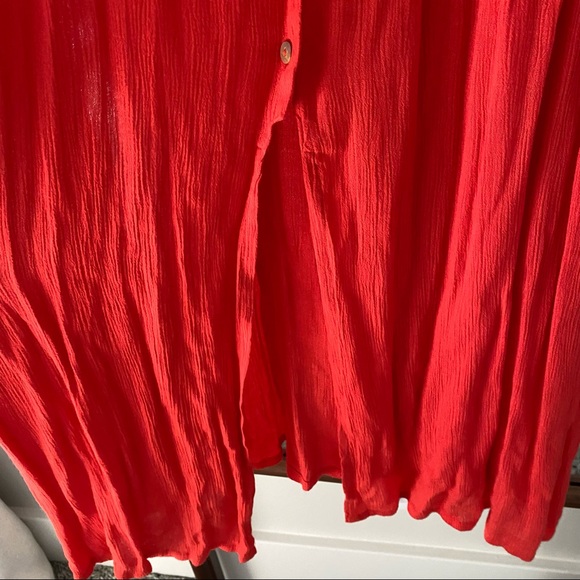 Topshop Ruffle Midi Coverup Dress - Picture 8 of 9